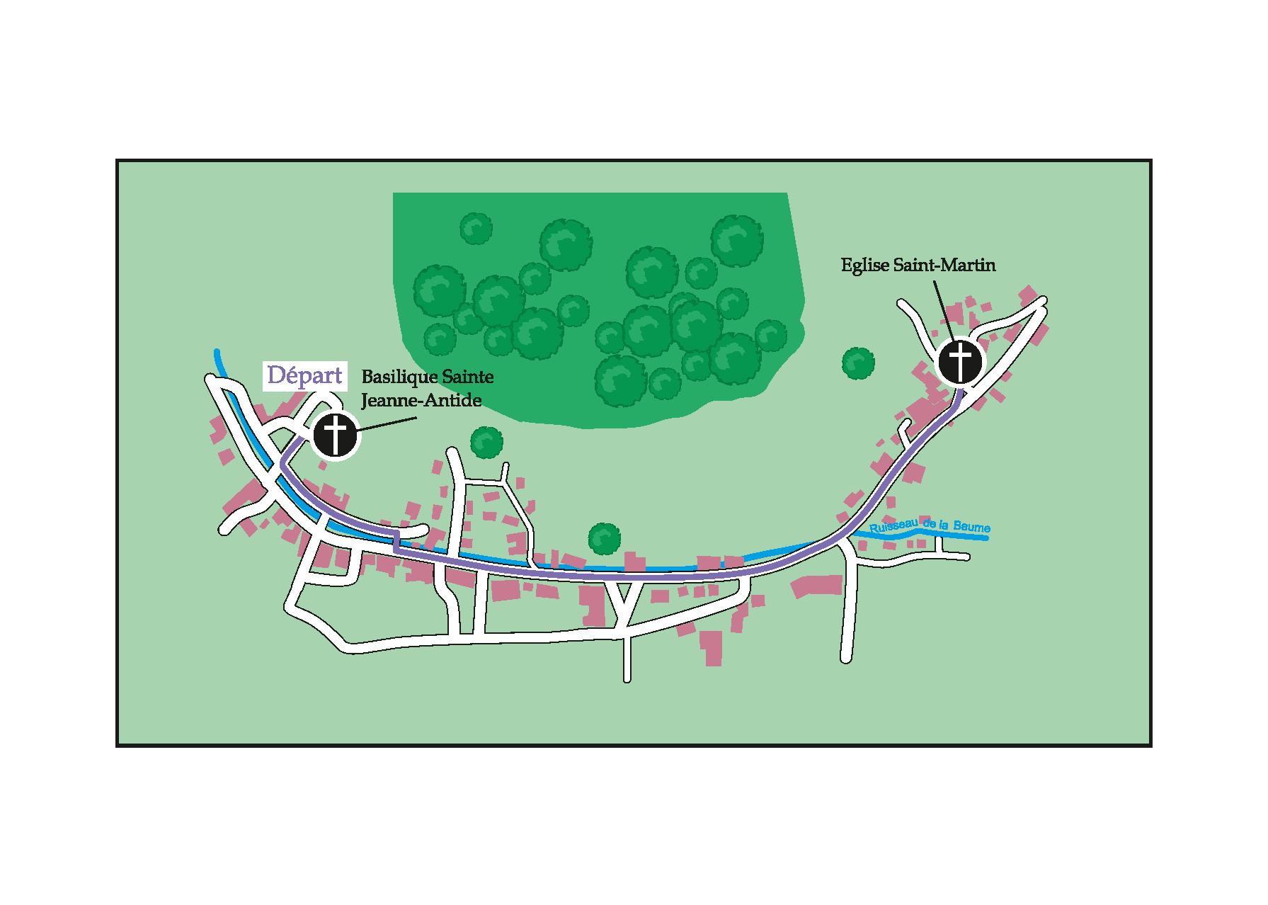 JEANNEANTIDE GIVES GOSPEL, CLASSES AND NURSES 2,6 KM Saint Jeanne